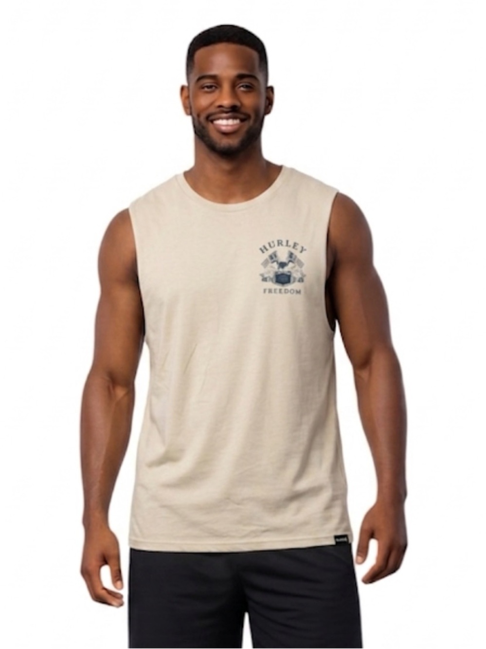 Hurley Men's Khaki Cream Tan Everyday Tank Top Tee Size: XL
